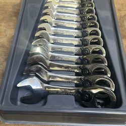 Blue-Point (snap On)   8-19mm Midget Ratcheting Wrench Set