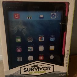 Pink Survivor All-Terrain Case + Stand for iPad Air