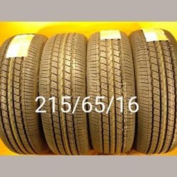 4 New Tires For Sale 215/65/16 We Service Motorcycle Tires