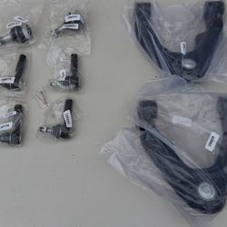 2000-2004 Nissan Xterra 8Pcs Front Tie Rods Ball Joints Control Arms Kit