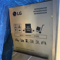 Refrigerator LG 27 cu. ft. Side-by-Side Standard Depth Slim In Door Ice and Water Dispenser in PrintProof