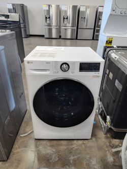 2.4 cu ft LG Smart Wi-Fi Enabled Compact Front Load Washer with Built-in Intelligence