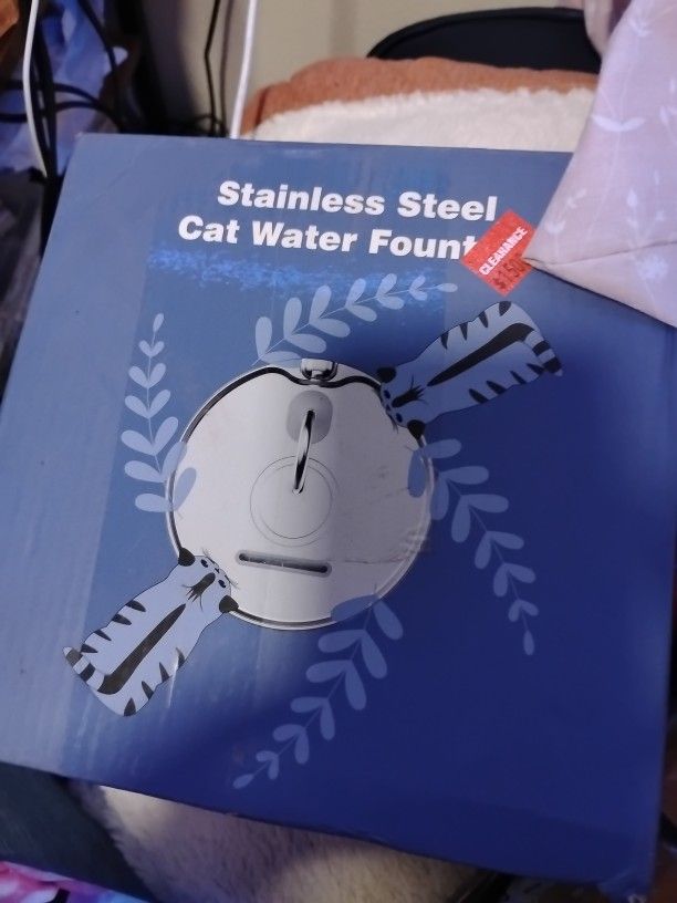 stainless steel cat water fountain