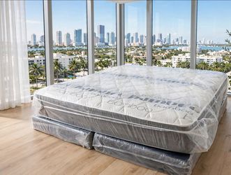 $280 king pillow top mattress only brand new free delivery same day