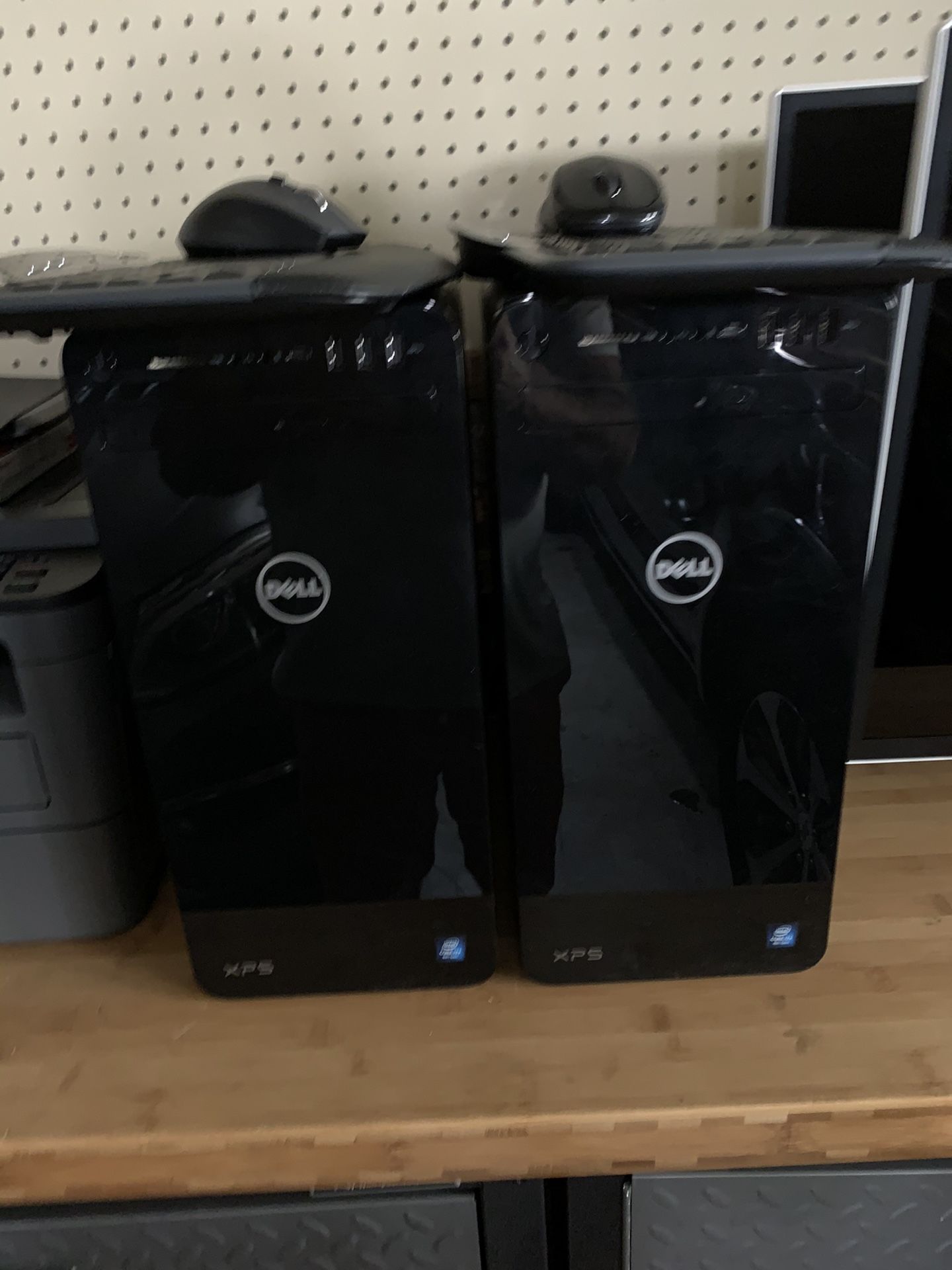 Dell desktop and monitor