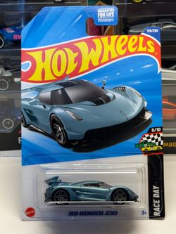 🇸🇪 HOT WHEELS 2025 - Blue 2020 Koenigsegg Jesko - Race Day 125/250 - 1:64