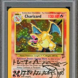 POP 1 OF 7 IN THE WORLD! PSA/DNA CERTIFIED AUTOGRAPHED&SKETCHED CHARIZARD!