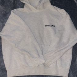Essentials Light Oatmeal Hoodie Mens Size XL