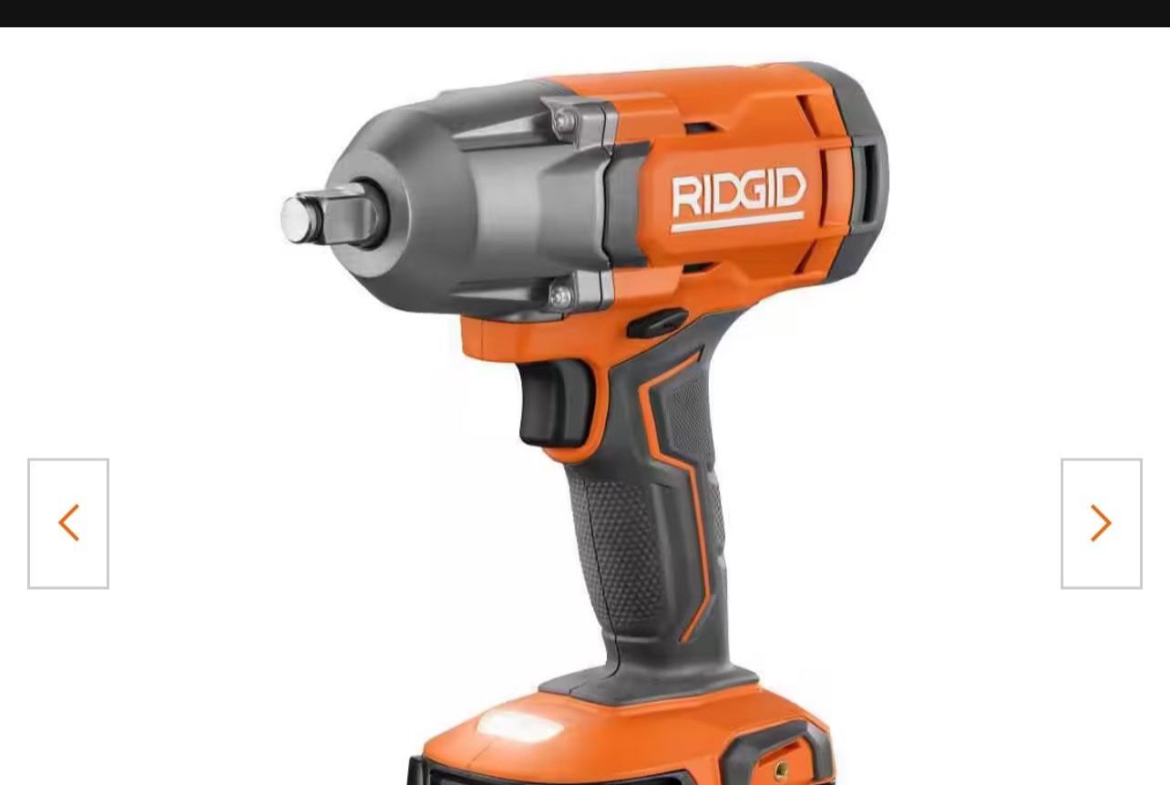 RIDGID 18V Cordless 1/2 in Impact Wrench (Tool Only)