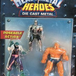 Marvel: Heavy Metal Heroes: Spider-Man, Lizard Man, And The Thing: Poseable Die cast Figures 