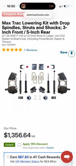 Crew cab F-150 Lowering Kit