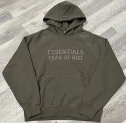 Off black essentials hoodie