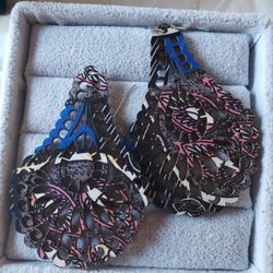 Light Weight Colourful Earrings 4 Cm Long