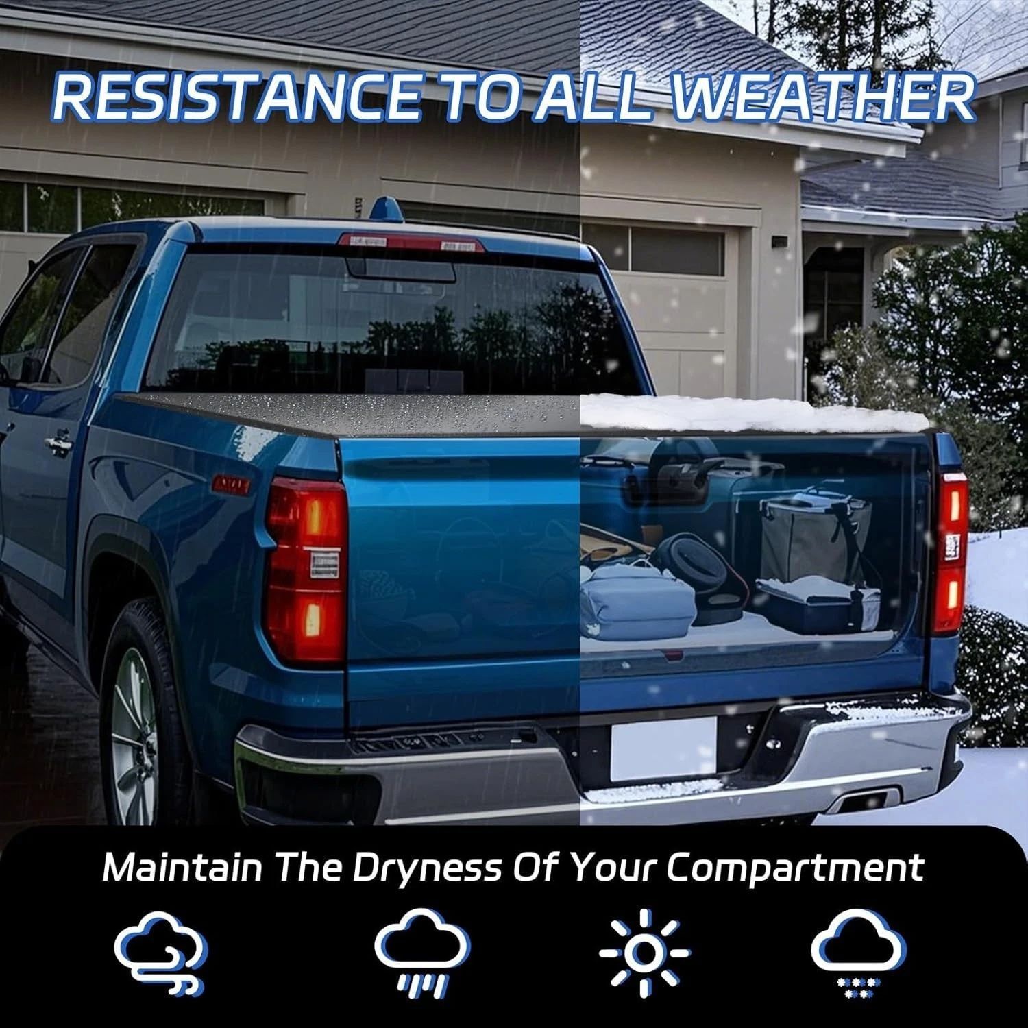 Universal soft roll up tonneau cover 8 ft bed