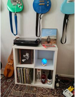 White 4-Cube Storage Shelf Unit