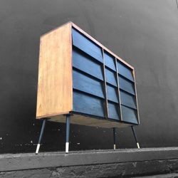 Gorgeous Mid Century Modern Solid Wood Dresser In Moody Black 🖤