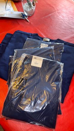 2 MEDIUM NAVY BLUE SCRUBS