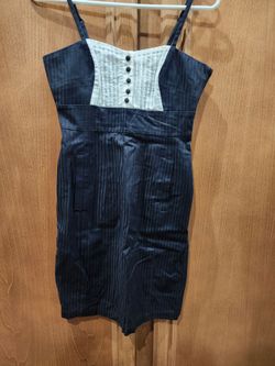 DIY playboy bunny Halloween costume tuxedo cocktail dress