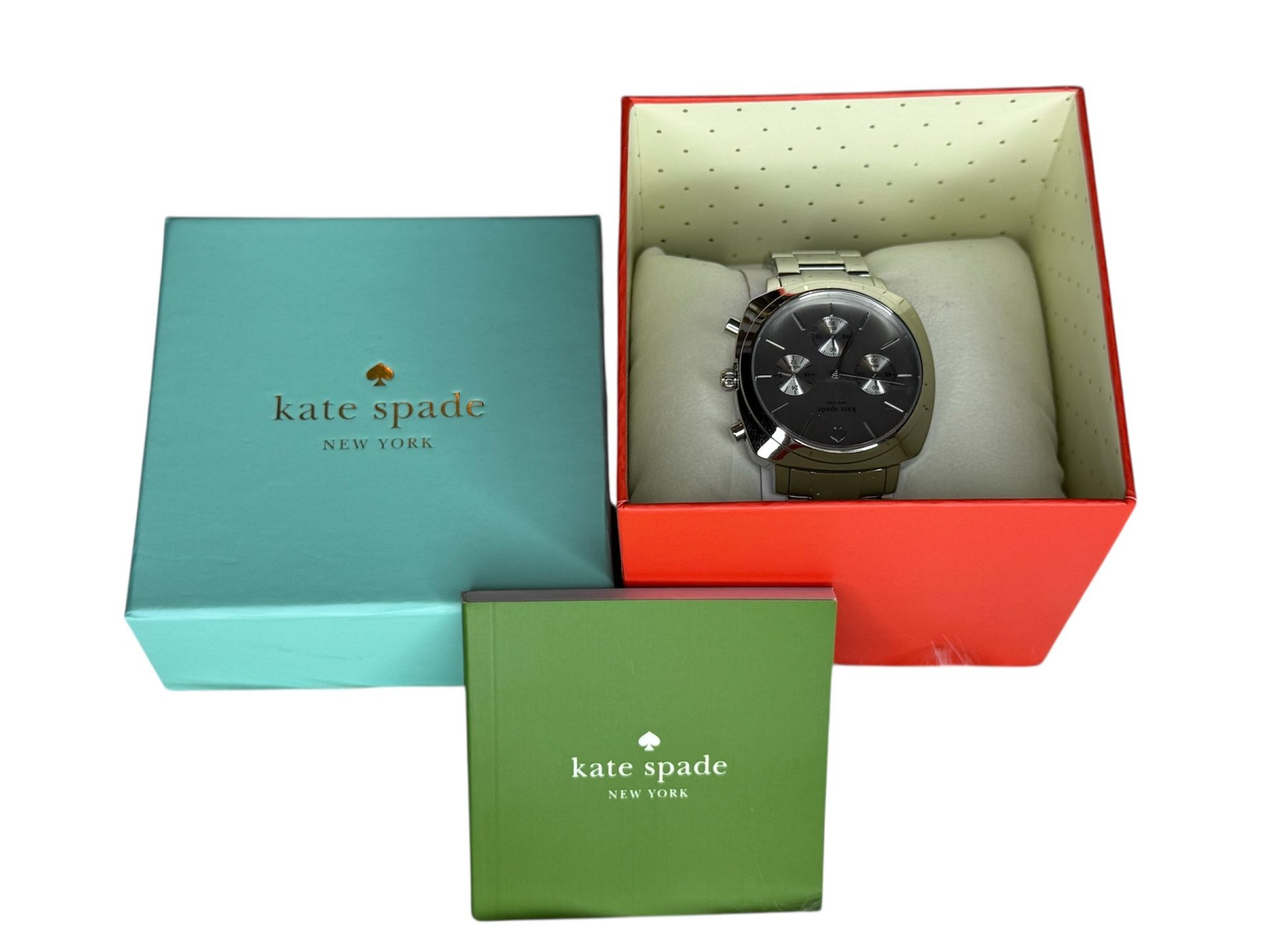 (MT332) NWT/NIB Kate Spade Brooklyn Chronograph Watch