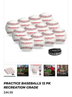 Practice Baseballs one dozen