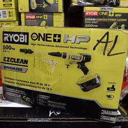 RYOBI ONE + HP 600 PSI Ezclean Brushless. Tool-Only 