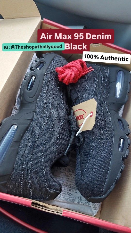 Levis Niike Air Max 95 OG Black Denim