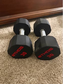Dumbbells (30 lbs each)