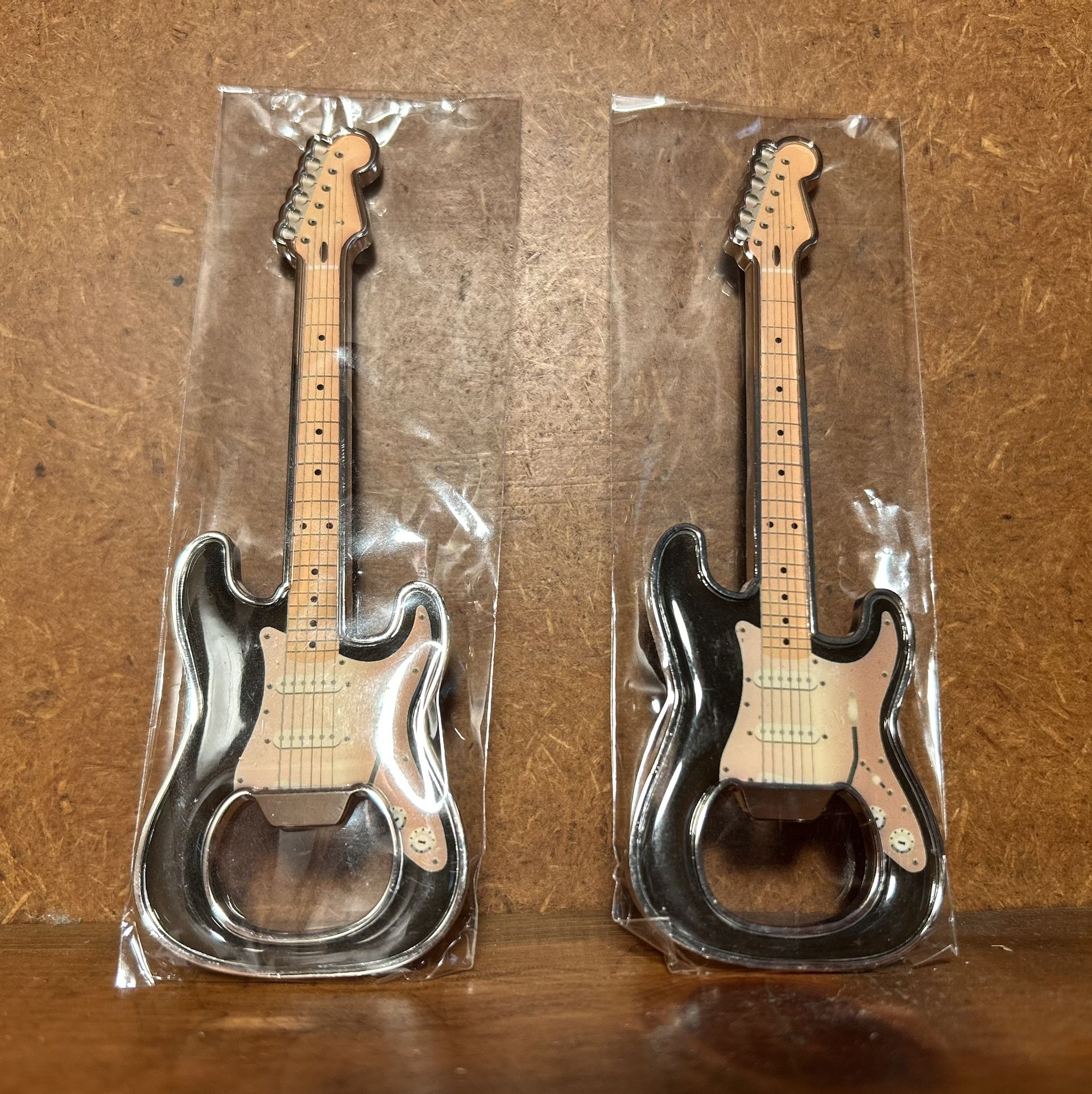 FENDER Guitar Bottle Opener Magnets . You Are Purchasing Two.