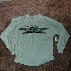 Baby Yoda Grogu The Mandalorian Disney Star Wars Spirit Jersey Size Small