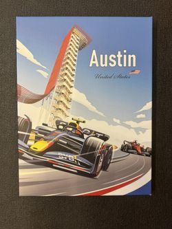 Austin F1 Race Car Canvas Art 12x16-inch