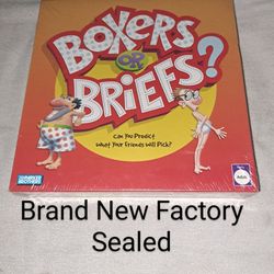 Brand New Factory Sealed Boxers Or Brifs Game