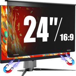 Magnetic Monitor Privacy Screen for 24 Inch Flat Computer