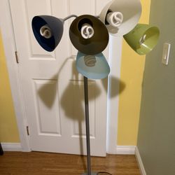 Multicolored Multi Bulb Floor Lamp 