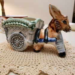 Vintage Burro/Donkey Ceramic Planter