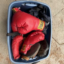 Boxing Stuff And Boxing Bag Everlast