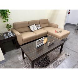 Full leather 2 piece sectional set // Limited Time Offer 