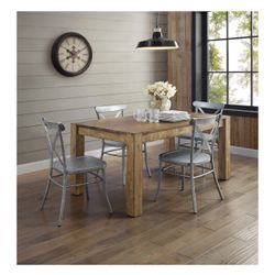 Better Homes & Gardens Bryant Solid Wood Dining Table, Rustic Brown