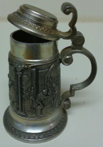 Vintage pewter stein