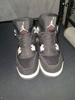 Jordan 4s black canvas