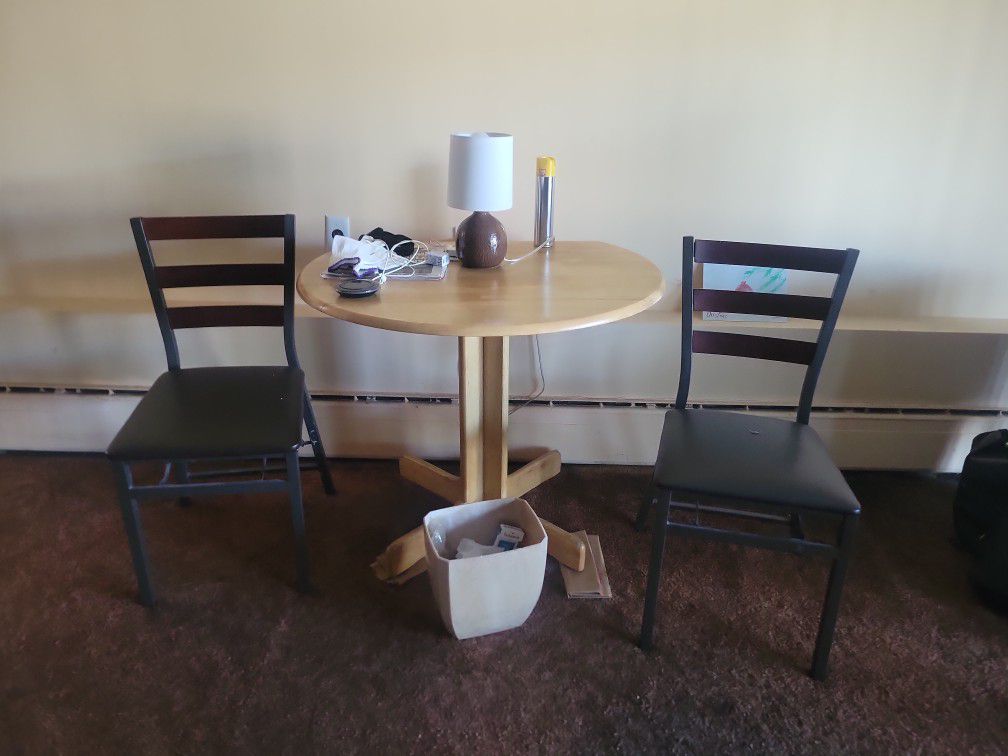 table and chairs  