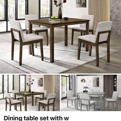 Dining Table Set With Chairs 