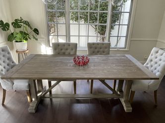Pottery barn sale livingston dining table