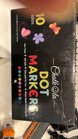 Chalkola 10-Color Dot Markers Set