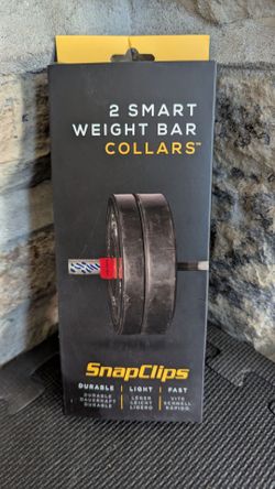 New in Box SnapClips Barbell Collars (Pair) – 2" Olympic Smart Weight Bar Clips