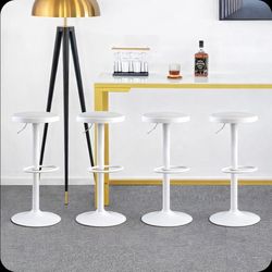 WHITE BARSTOOLS SET OF 4 PCS 💥 BRAND NEW NEVER USE 💥