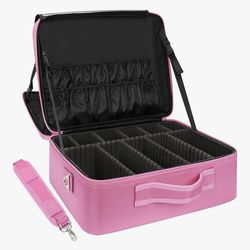 💄 Relavel Extra Large Makeup Case Travel Train Case 💄