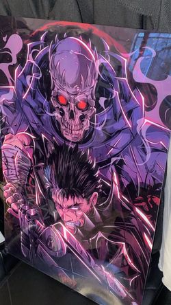 berserk acrylic type poster
