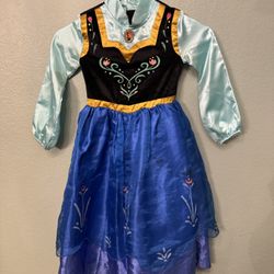 Disney Frozen Anna Costume, Dress Only Preowned Kid Size 4