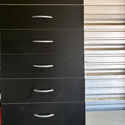 Black 6 multi-drawer dresser