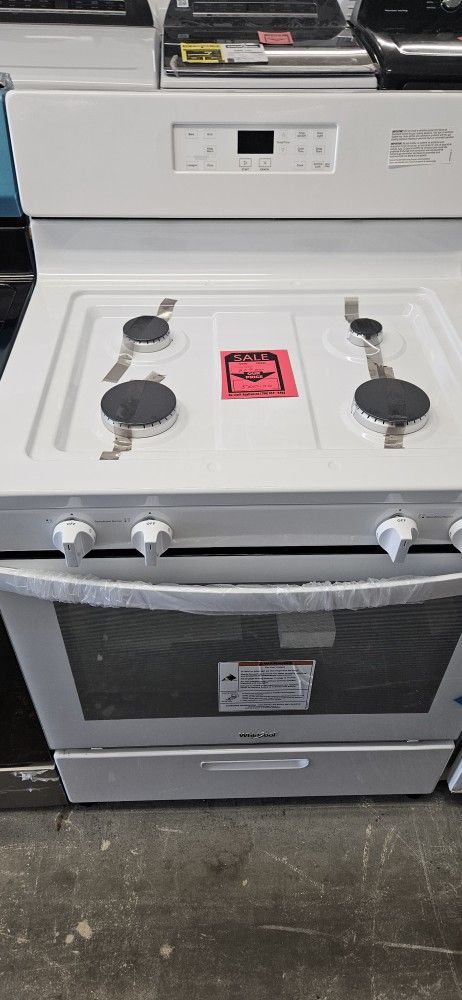 White Whirlpool Gas Stove
